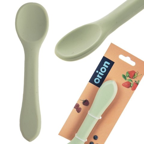 ŁYŻECZKA DZIECIĘCA SILIKONOWA DLA DZIECI DZIECKA 14CM ZIELONA ORION 154208