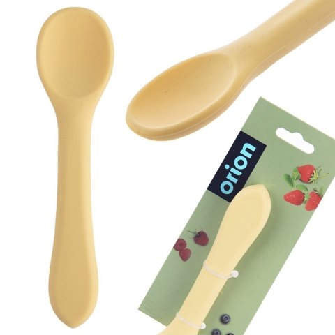 ŁYŻECZKA DZIECIĘCA SILIKONOWA DLA DZIECI DZIECKA 14CM ŻÓŁTA ORION 154209