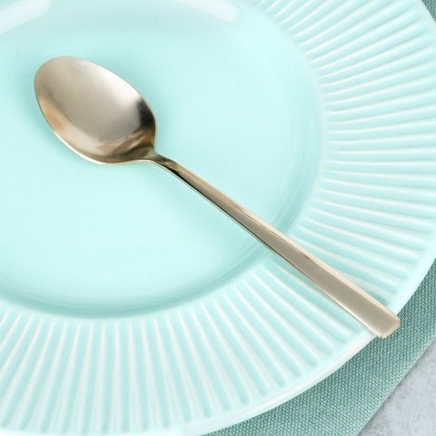 ŁYŻECZKI DO HERBATY KOMPLET ŁYŻECZEK ZESTAW 4 ELE SZTUĆCE ZŁOTE EXCELLENT HOUSEWARE 139744