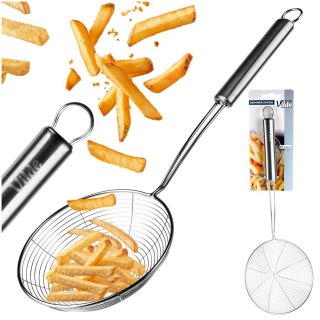 ŁYŻKA CEDZAKOWA KUCHENNA SZUMÓWKA STALOWA 37CM VILDE 259681