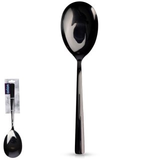 ŁYŻKA DO SERWOWANIA NAKŁADANIA SAŁATY ZE STALI NIERDZEWNEJ CZARNA BLACK 25CM ORION 144607