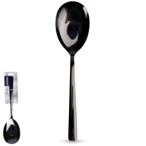 ŁYŻKA DO SERWOWANIA NAKŁADANIA SAŁATY ZE STALI NIERDZEWNEJ CZARNA BLACK 25CM ORION 144607