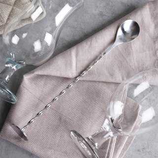 Łyżka barmańska długa do drinków koktajli stalowa 28 cm EXCELLENT HOUSEWARE 259342