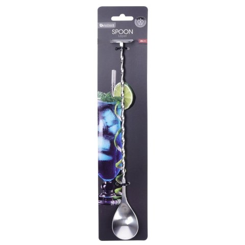 Łyżka barmańska długa do drinków koktajli stalowa 28 cm EXCELLENT HOUSEWARE 259342