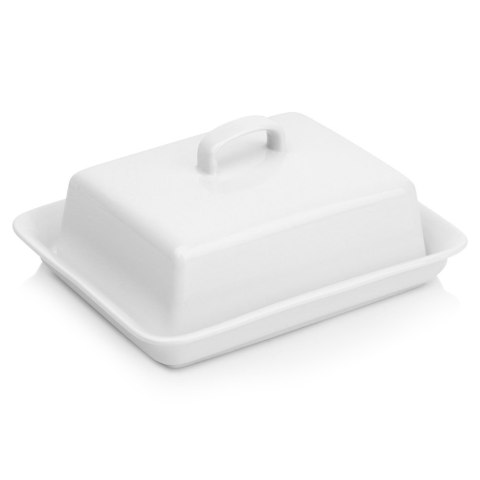 MASELNICZKA CERAMICZNA MASELNICA POJEMNIK NA MASŁO BIAŁA VILDE 139680