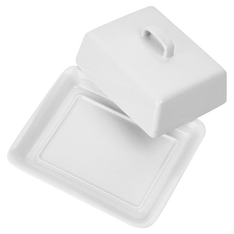 MASELNICZKA CERAMICZNA MASELNICA POJEMNIK NA MASŁO BIAŁA VILDE 139680