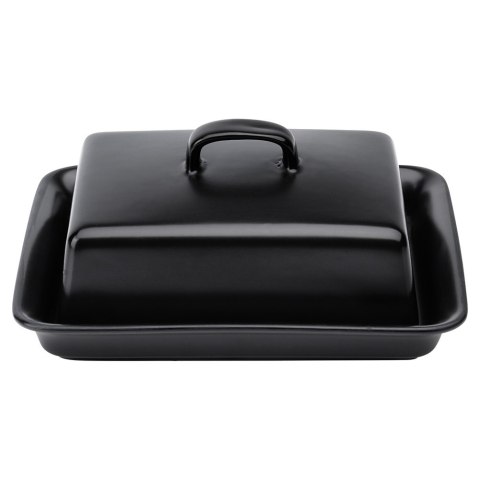 MASELNICZKA CERAMICZNA MASELNICA POJEMNIK NA MASŁO CZARNA VILDE 139679