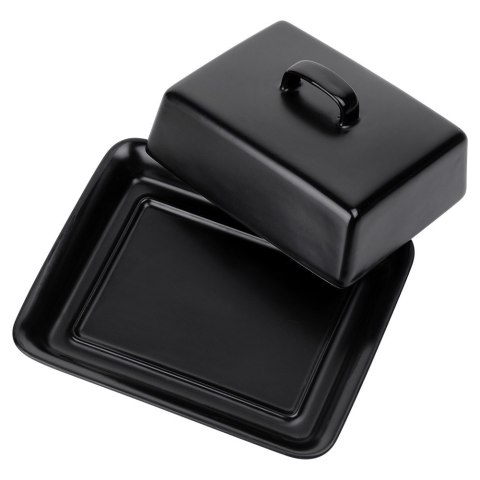 MASELNICZKA CERAMICZNA MASELNICA POJEMNIK NA MASŁO CZARNA VILDE 139679