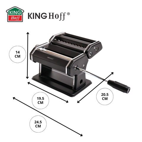 MASZYNKA 2 W 1 DO CIASTA I MAKARONU CZARNA KINGHOFF KH-1927