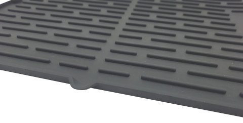 MATA DO SUSZENIA NACZYŃ SILIKONOWA 42X33CM SZARA KINGHOFF KH-1904