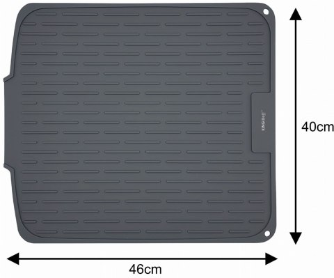 MATA DO SUSZENIA NACZYŃ SILIKONOWA 46X40CM SZARA KINGHOFF KH-1905