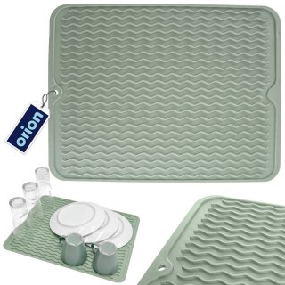 Mata do suszenia naczyń gumowa zielona ociekacz na blat 40x30.5cm ORION 155209