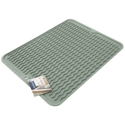 Mata do suszenia naczyń gumowa zielona ociekacz na blat 40x30.5cm ORION 155209
