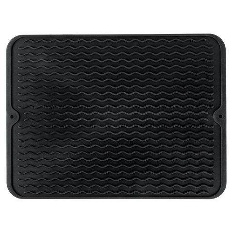 Mata do suszenia naczyń silikonowa czarna 40x30cm VILDE 229105