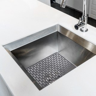 Mata ochronna do zlewu gumowa antypoślizgowa szara 33x28cm ORION 150918