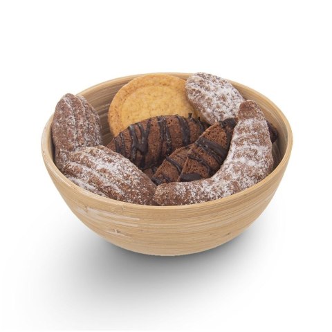 MISKA BAMBUSOWA 14CM MISECZKA DO SERWOWANIA PRZEKĄSEK ORZECHÓW ORION 126822