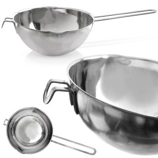 MISKA DO ROZTAPIANIA TOPIENIA CZEKOLADY WOSKU METALOWA STALOWA 1.2L ORION 120296