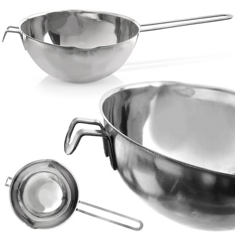 MISKA DO ROZTAPIANIA TOPIENIA CZEKOLADY WOSKU METALOWA STALOWA 1.2L ORION 120296