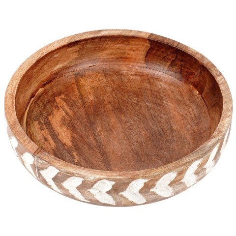 MISKA DREWNIANA DO SERWOWANIA PRZEKĄSEK SAŁATEK NA OWOCE 24CM 1.3L VILDE 259689