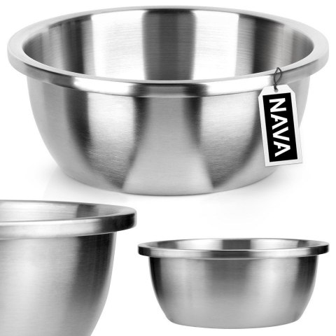 MISKA KUCHENNA DO MIKSOWANIA METALOWA STALOWA ACER 28CM 4.3L NAVA 10-261-003