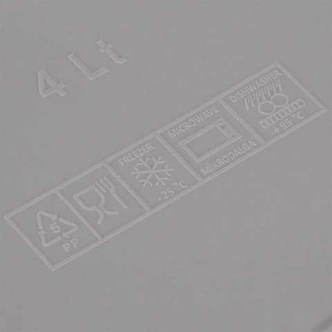 MISKA KUCHENNA DO WYRASTANIA CIASTA Z POKRYWKĄ 25CM 4L MISA ORION 126185