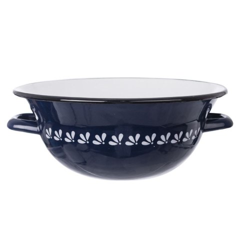 MISKA KUCHENNA STALOWA EMALIOWANA RETRO MODROBILA 26CM 2.5L ORION 113515