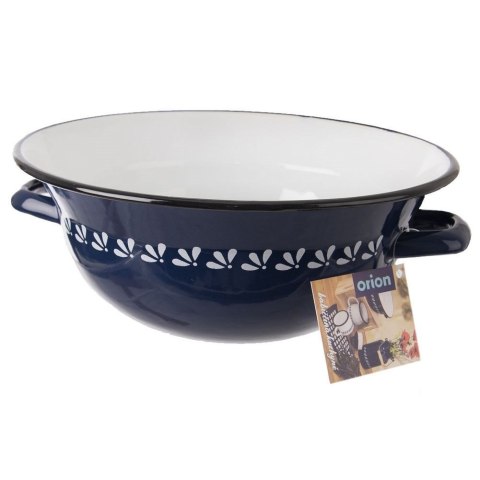 MISKA KUCHENNA STALOWA EMALIOWANA RETRO MODROBILA 26CM 2.5L ORION 113515