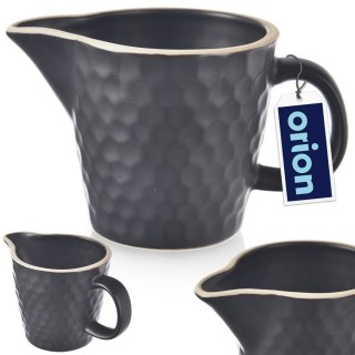 MLECZNIK CERAMICZNY DZBANUSZEK DZBANEK NA MLEKO SOS CZARNY TEA TIME 100ML ORION 155303