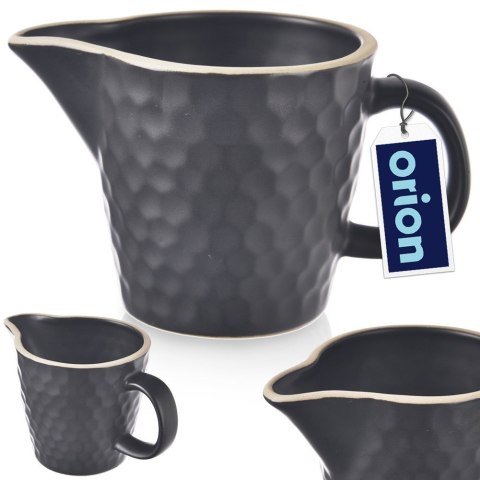 MLECZNIK CERAMICZNY DZBANUSZEK DZBANEK NA MLEKO SOS CZARNY TEA TIME 100ML ORION 155303