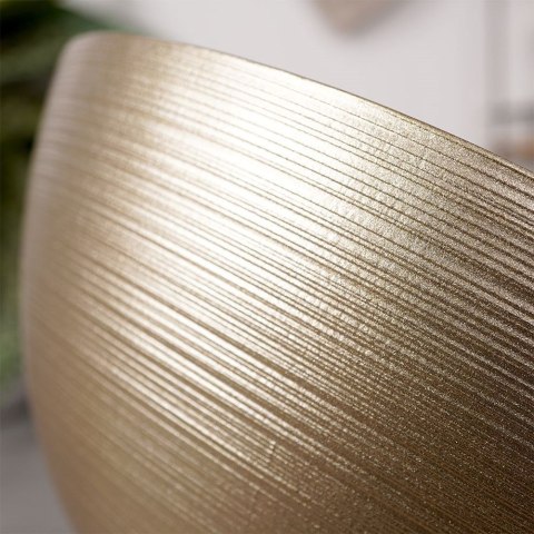 Miseczka szklana złota do zupy na sałatkę przekąski chipsy 15cm 600ml VILDE 139260