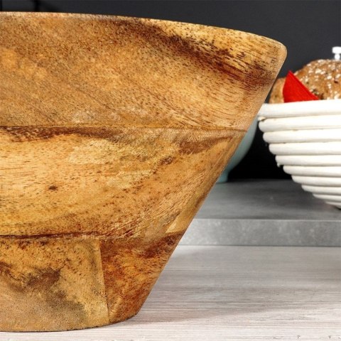 Miska drewniana na owoce warzywa przekąski MANGO 19.5cm 1L VILDE 139286