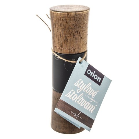 Młynek do pieprzu i soli przypraw ręczny drewniany WOODEN 15.5cm ORION 130229