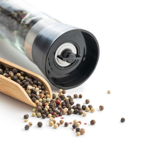 Młynek do pieprzu i soli przypraw ręczny szklany 13cm EXCELLENT HOUSEWARE 259402