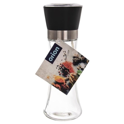 Młynek do pieprzu i soli przypraw ręczny szklany 18.5cm ORION 130195
