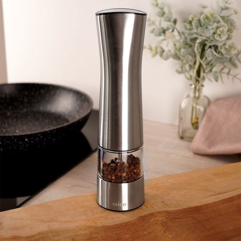 Młynek do soli i pieprzu przypraw elektryczny stalowy 21.5cm ORION 130224