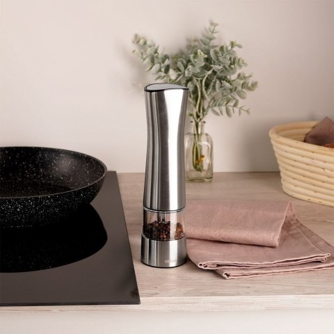 Młynek do soli i pieprzu przypraw elektryczny stalowy 21.5cm ORION 130224