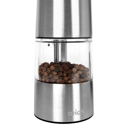 Młynek do soli i pieprzu przypraw elektryczny stalowy 21.5cm ORION 130224