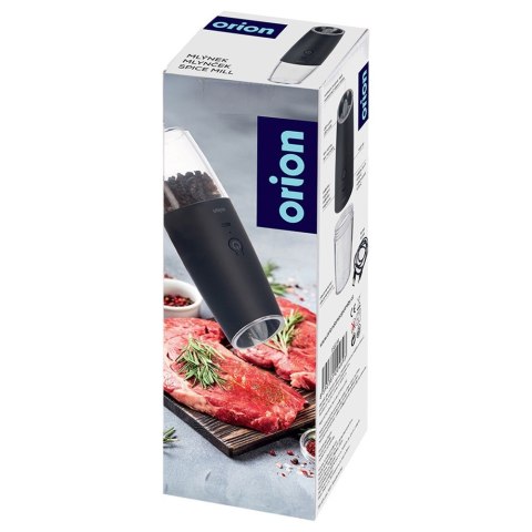 Młynek do soli i pieprzu przypraw elektryczny z ładowarką 20cm ORION 130234