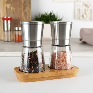 Młynki do pieprzu i soli młynek ręczny na stojaku 2x 170ml ORION 130228