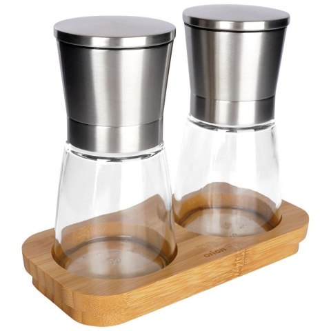 Młynki do pieprzu i soli młynek ręczny na stojaku 2x 170ml ORION 130228