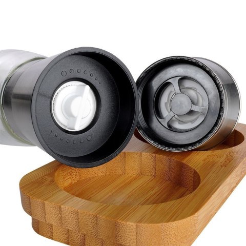 Młynki do pieprzu i soli młynek ręczny na stojaku 2x 170ml ORION 130228