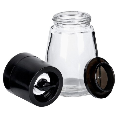 Młynki do pieprzu i soli przypraw młynek ręczny szklany 2-ele VILDE 259607