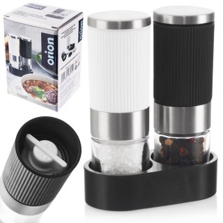 Młynki ręczne do pieprzu i soli młynek ręczny na stojaku zestaw 2-ele ORION 155113