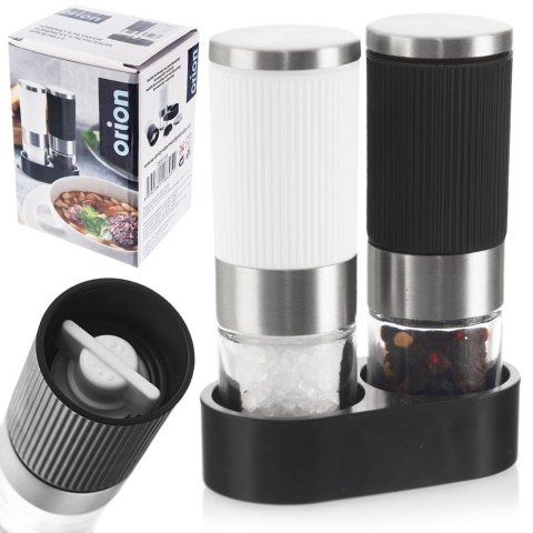 Młynki ręczne do pieprzu i soli młynek ręczny na stojaku zestaw 2-ele ORION 155113
