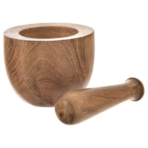 Moździerz kuchenny do przypraw leków ucierania ziół drewniany MANGO ORION 131034