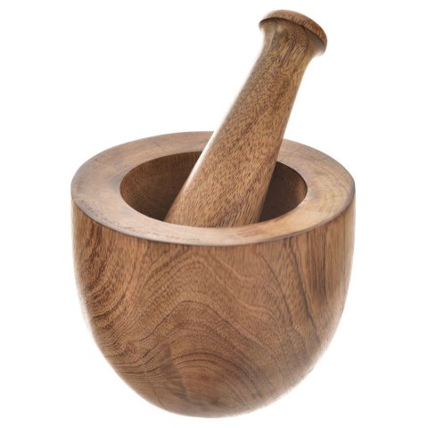 Moździerz kuchenny do przypraw leków ucierania ziół drewniany MANGO ORION 131034