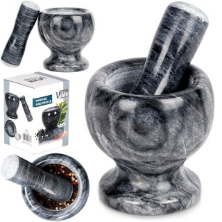 Moździerz kuchenny do przypraw leków ucierania ziół kamienny granitowy VILDE 259128