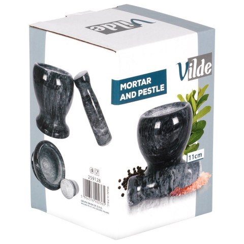 Moździerz kuchenny do przypraw leków ucierania ziół kamienny granitowy VILDE 259128