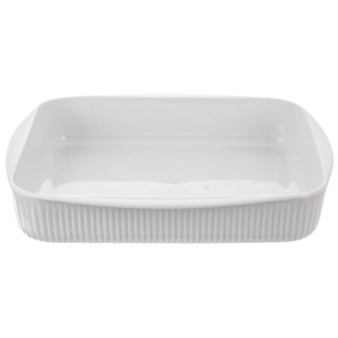Naczynie żaroodporne porcelanowe białe prostokątne 30.5x24.5x5.5cm 2.2L ORION 129809