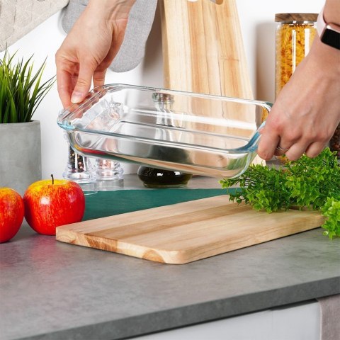 Naczynie żaroodporne szklane do piekarnika zapiekania 25.5x15x4.5cm 1L VILDE 259604